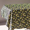 Table Cloth  Mini Mat - Lemon-ish (Black)