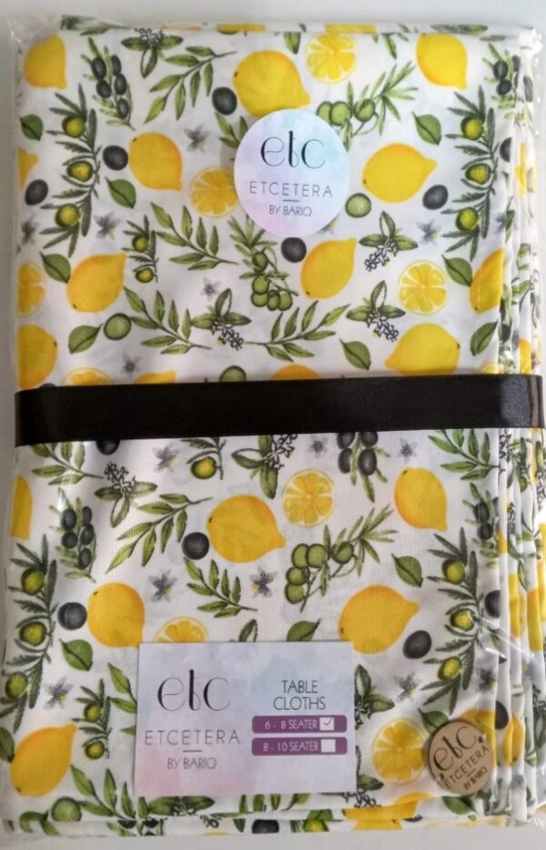 Table Cloth  Mini Mat - Lemon-ish (White)
