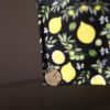 Table Cloth  Mini Mat - Lemon-ish (Black)