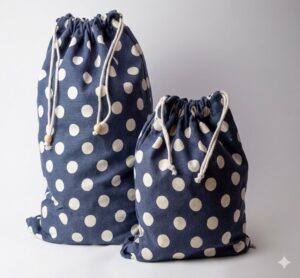 Travel Set - Blue Poka Dot