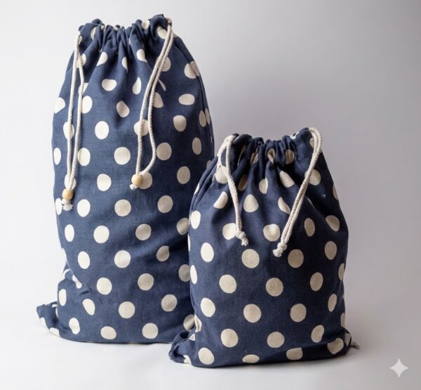 Travel Set - Blue Poka Dot