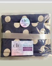 Travel Set - Blue Poka Dot